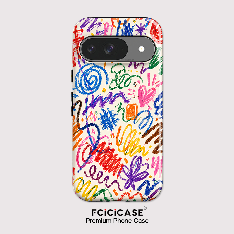 Google Pixel 9 Pro - جراب هاتف Fcicicase بتصميم فني لهواتف