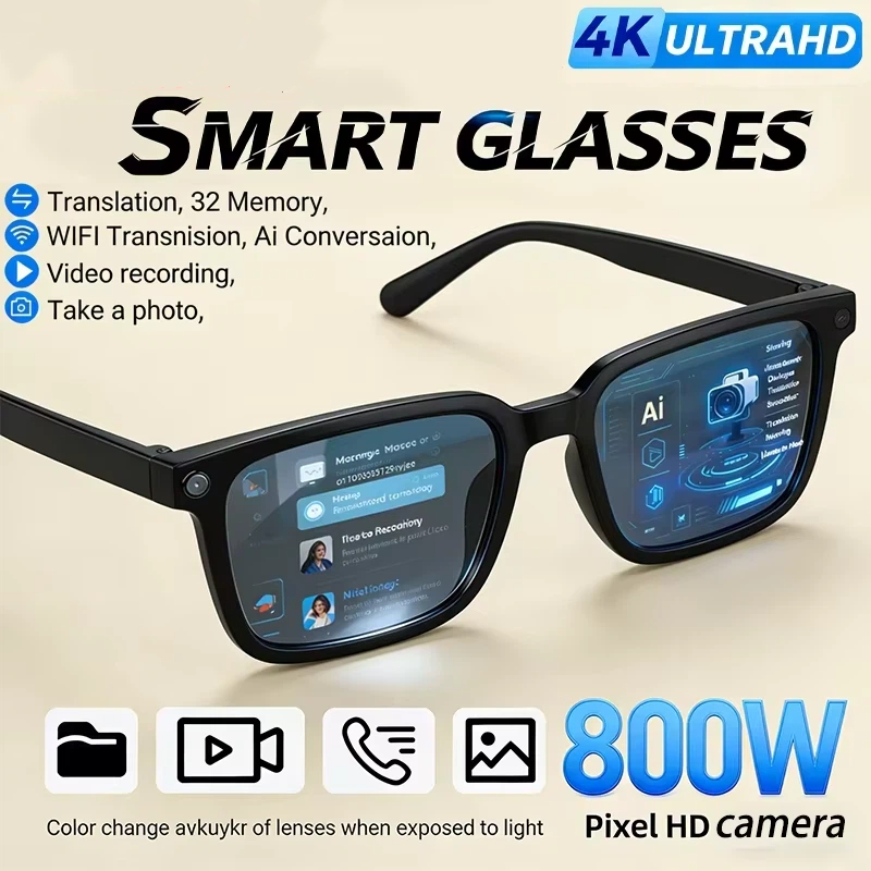Smart Glasses Lens - OnePlus AI النظارات الذكية 8K HD